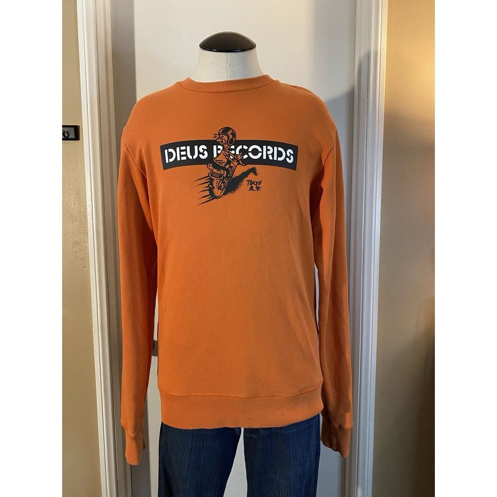 Rare Deus Ex Machina Records‎ Tokyo Orange Crewneck Sweater - Men's XS